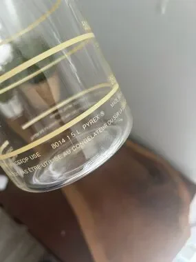 Pyrex | Dining | Pyrex Clear Glass Tall Carafe Juice Jug With Pale ...